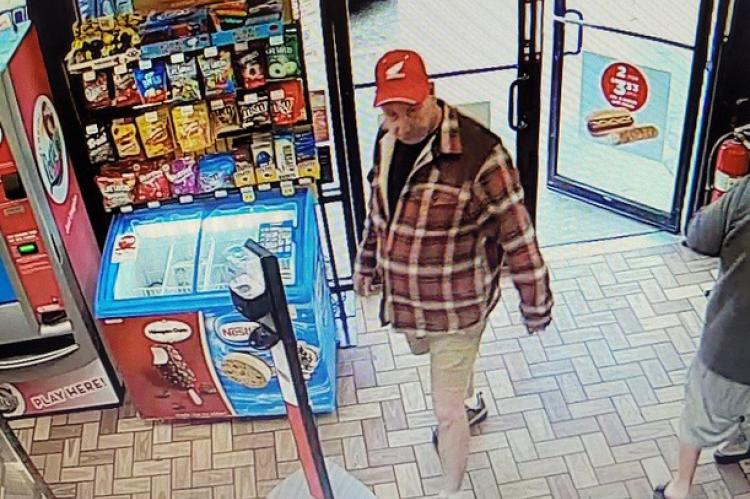 Camera footage from the Circle K shows Richard Burnham, 58, of DeLand, entering the store around the time authorities say he committed a hate crime against three teenagers.
