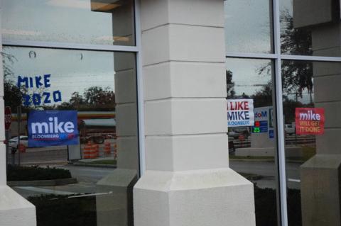 The Mike Bloomberg 2020 campaign office will be located at 5645 State Road 46 in Sanford (above).