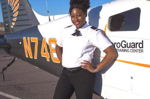 Briahna Golston, Aircraft Pilot
