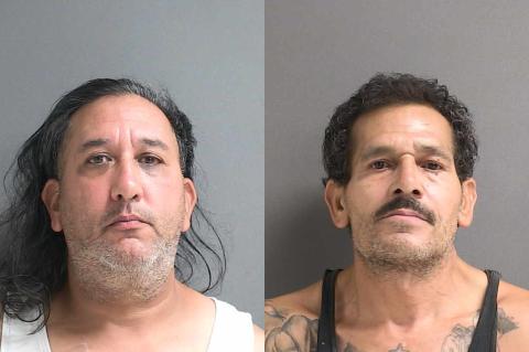 Michael Espejo, 53 (left), and Luis Collazo, 57, were both arrested in the undercover drug investigation.