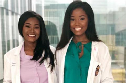 Dr. Cynthia Kudji Sylvester and her daughter Dr. Jasmine Kudji (above, right) proudly display their Residency Placements at LSU Health Sciences Center in New Orleans, LA 