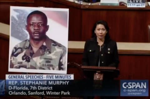 U.S. Rep. Stephanie Murphy makes her case on the House floor to change Fort Benning to Fort Cashe.
