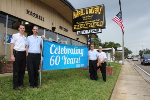 The Beverly family has owned Harrell & Beverly for decades and will continue to as it's passed on to current owner Alvin Beverly's sons. From left: Lloyd, Nelson, Alvin and Don Beverly.