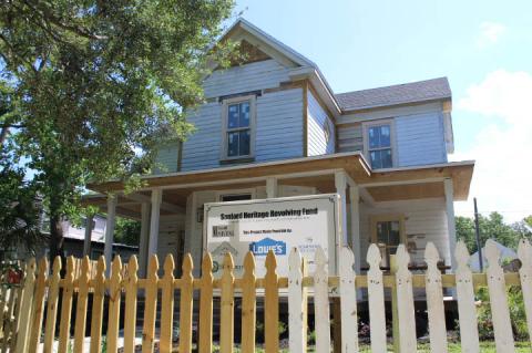 The Sanford Heritage Revolving Fund recently finished remodeling the house at 213 S. Laurel Avenue, built in 1877.