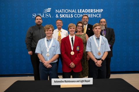 Christopher Wolf, 18 of Winter Park, has won second in the nation at the SkillsUSA Championships in Automotive Maintenance and Light Repair.  The national skilled trades championships, held in Atlanta took place on June 21-23, 2022. The annual SkillsUSA conference was a showcase of career and technical education where more than 5,200 outstanding career and technical education students -- all state contest winners -- competed hands-on in 108 different trade, technical and leadership fields.   Wolf recently g
