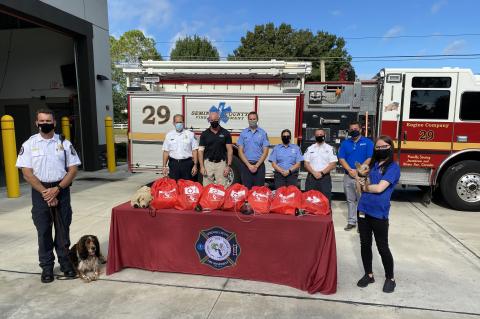 Invisible Fence of Central Florida donated 20 pet oxgen masks to the Seminole County Fire Department ealier this weekInvisible Fence of Central Florida donated 20 pet oxgen masks to the Seminole County Fire Department ealier this week