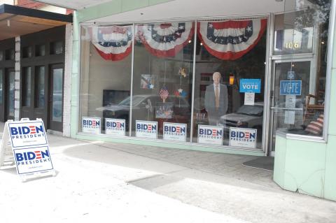 Sanford’s Joe Biden campaign headquarters are located at 106 S. Palmetto Ave.(above)  in downtown Sanford. 