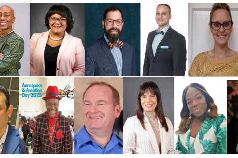 The committee members are: Barbara Coleman-Foster (top, left), Venise White, Claud Nelson, Jose (Tony) Hernandez, Rev. Meghan Killingsworth, Anwar Syed (bottom, left), Kenneth Bentley, Michael Foster, Co-Chair, Maria Luisa Lord, Patrice Anderson, and Kim Waters, DPT.