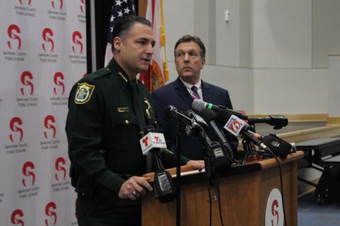 Sheriff Dennis Lemma and Superintendent Walt Griffin assured the public that schools will be safe this year.