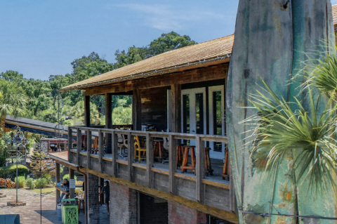 The Tooting Otter (above) is a craft beer and wine bar that is also located inside Wekiva Island.