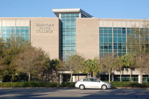 Students complain the Altamonte Springs campus (above) is crowded and more parking is needed.  
