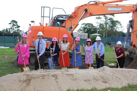 Representatives from Seminole County Public Schools broke ground on a new building at Stenstrom Elementary on Wednesday.