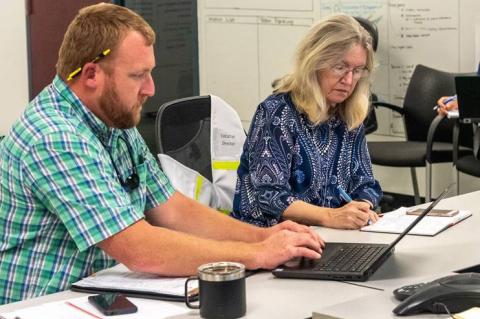 Dave Dickens, director of transportation, facilities and safety services, and District Executive Director Dr. Ann Shortelle guide the District’s preparation for and response to severe storm events and other emergencies.