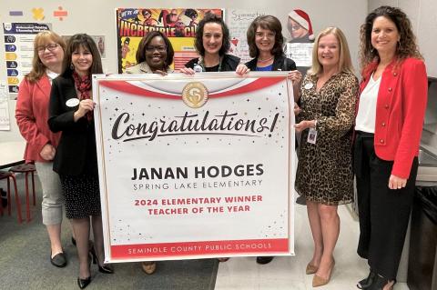 2024 Elementary Teacher of the Year Janan Hodges 