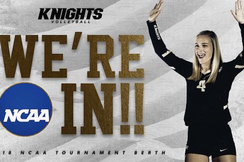 Photo courtesy of UCFAA  The UCF Women’s Volleyball Team will host Florida, Florida Gulf Coast and FSU in the NCAA Tournament.