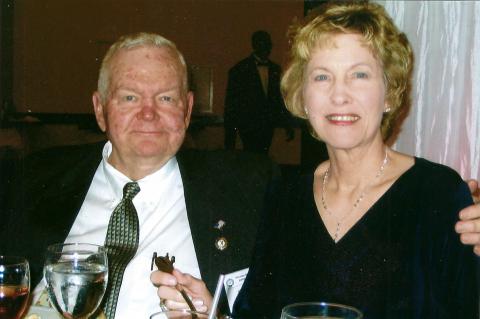 Dr. Kenneth M. Wing (left) with his wife Annette.